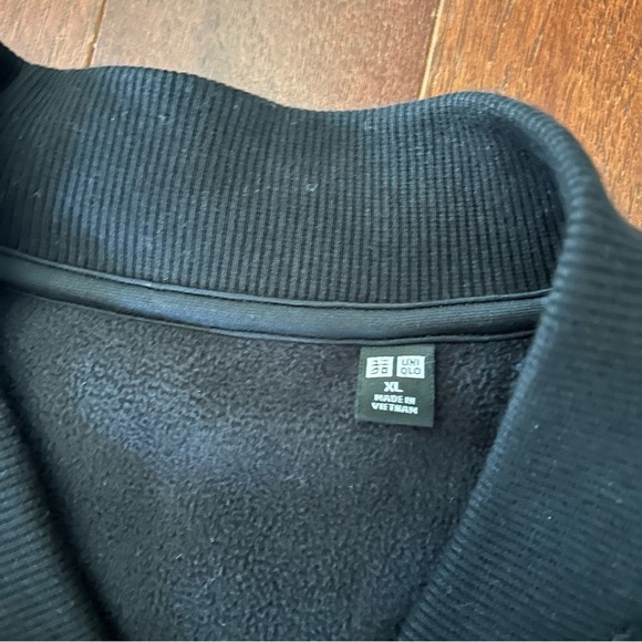 UNIQLO Windproof Outer Fleece Rib Blouson - Black Size XL excellent YKK ZIPPER - Picture 5 of 13